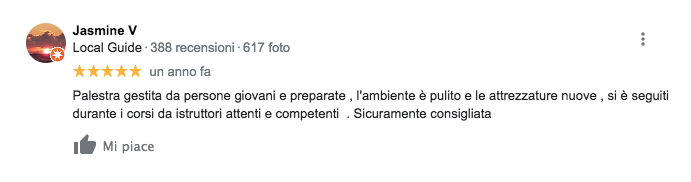 Recensione Google - MyZone Pesaro - 03