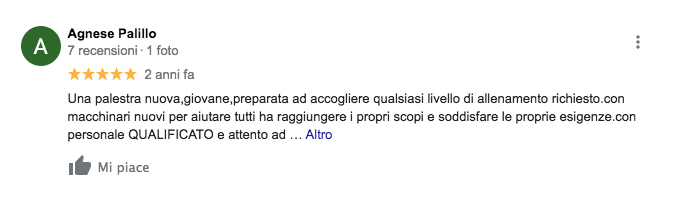 Recensione Google - MyZone Pesaro - 05